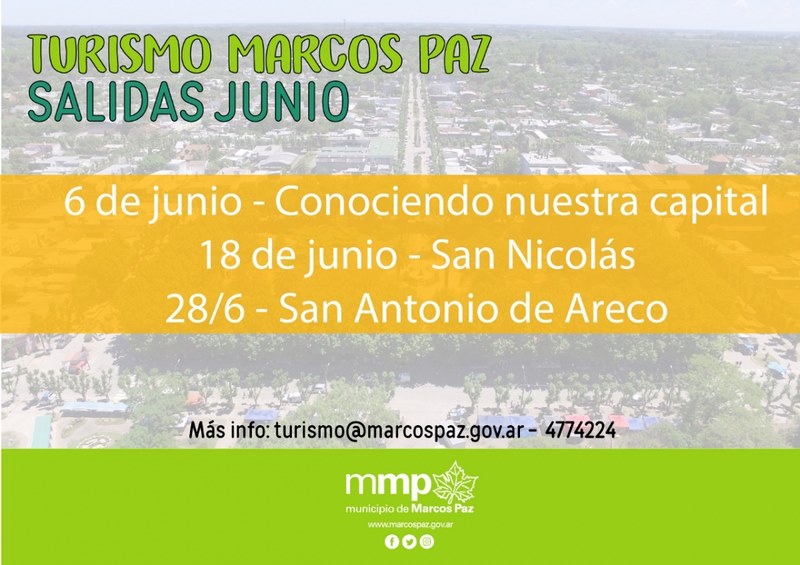 Turismo anuncia las salidas de junio