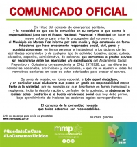 COMUNICADO OFICIAL.