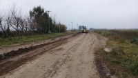 Nivelado de la calle D&#039;Agnillo, acceso a la Escuela N°3