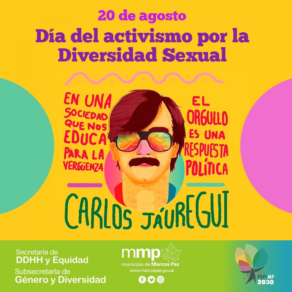 20 de agosto: Día del Activismo por la Diversidad Sexual.