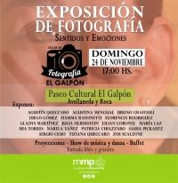 Exposición “SENTIDOS Y EMOCIONES” del Taller de Fotografía El Galpón