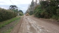 Nivelado de la calle Bolivia en La Milagrosa