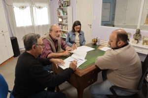 El intendente Curutchet visitó la Escuela San Marcos