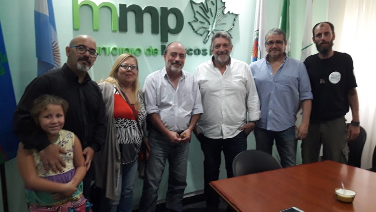 Reunión del intendente con el colectivo Comunicación Popular Itinerante