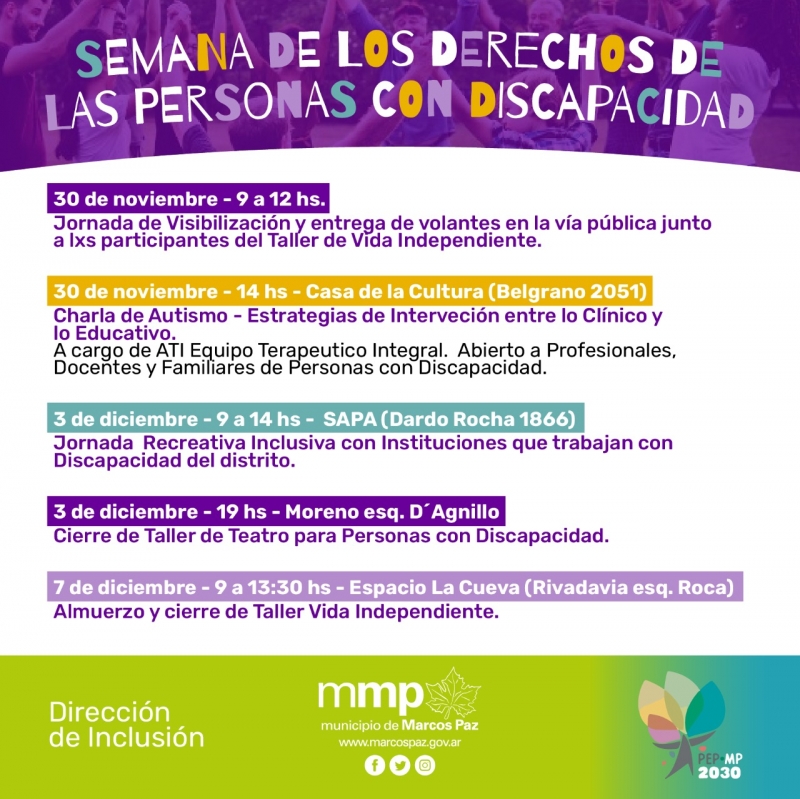 Semana de los Derechos de las Personas con Discapacidad