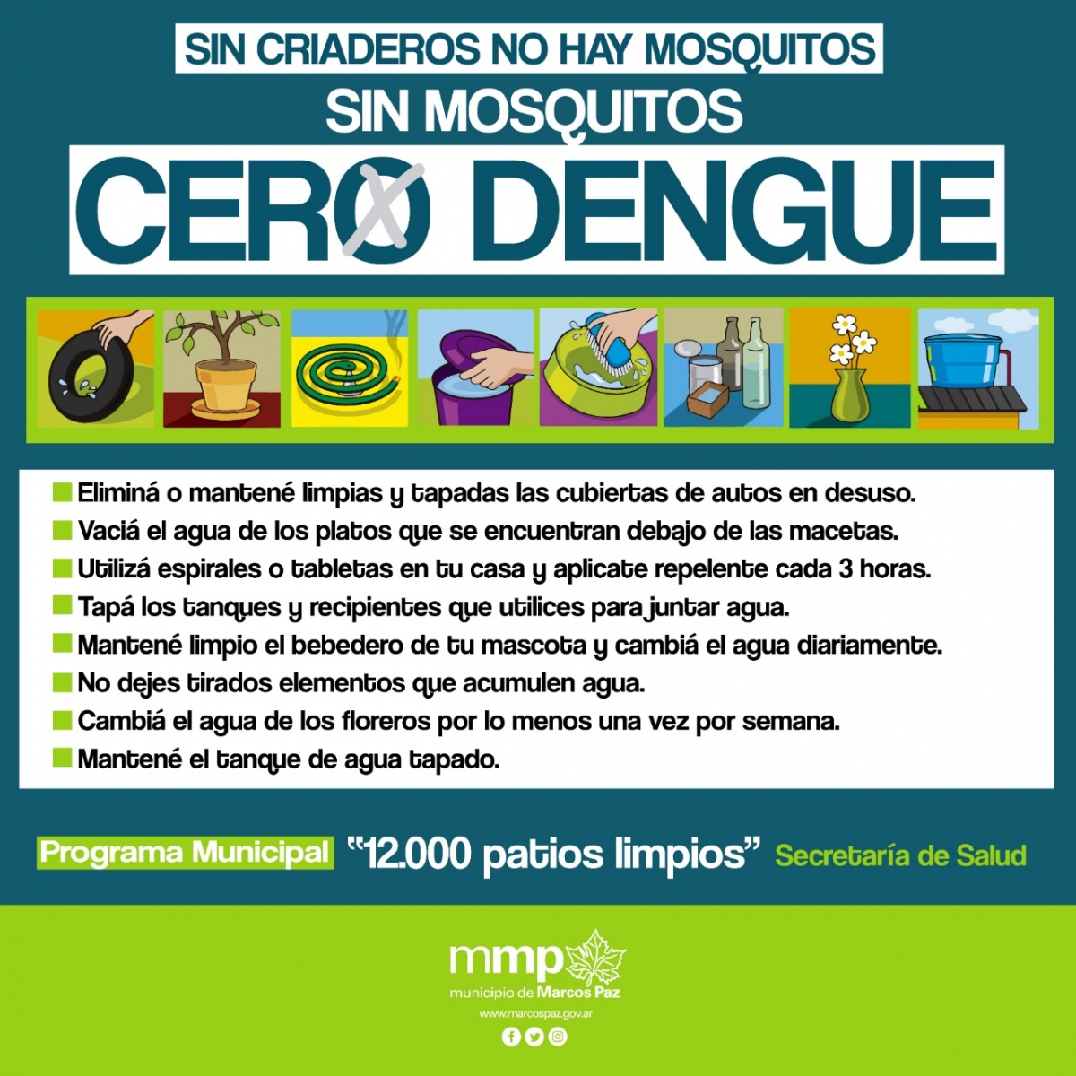 Recomendaciones para la prevención del dengue