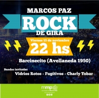 Viernes 15 de noviembre, MARCOS PAZ ROCK