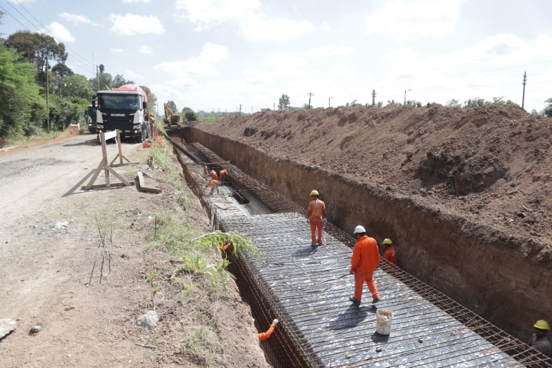 Avanzan las obras en el canal Rivadavia Sur