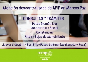 AFIP en Marcos Paz - 5 de abril