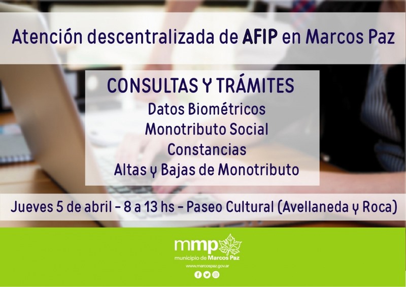 AFIP en Marcos Paz - 5 de abril