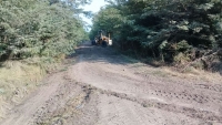 Nivelado de la calle Perú en Santa María