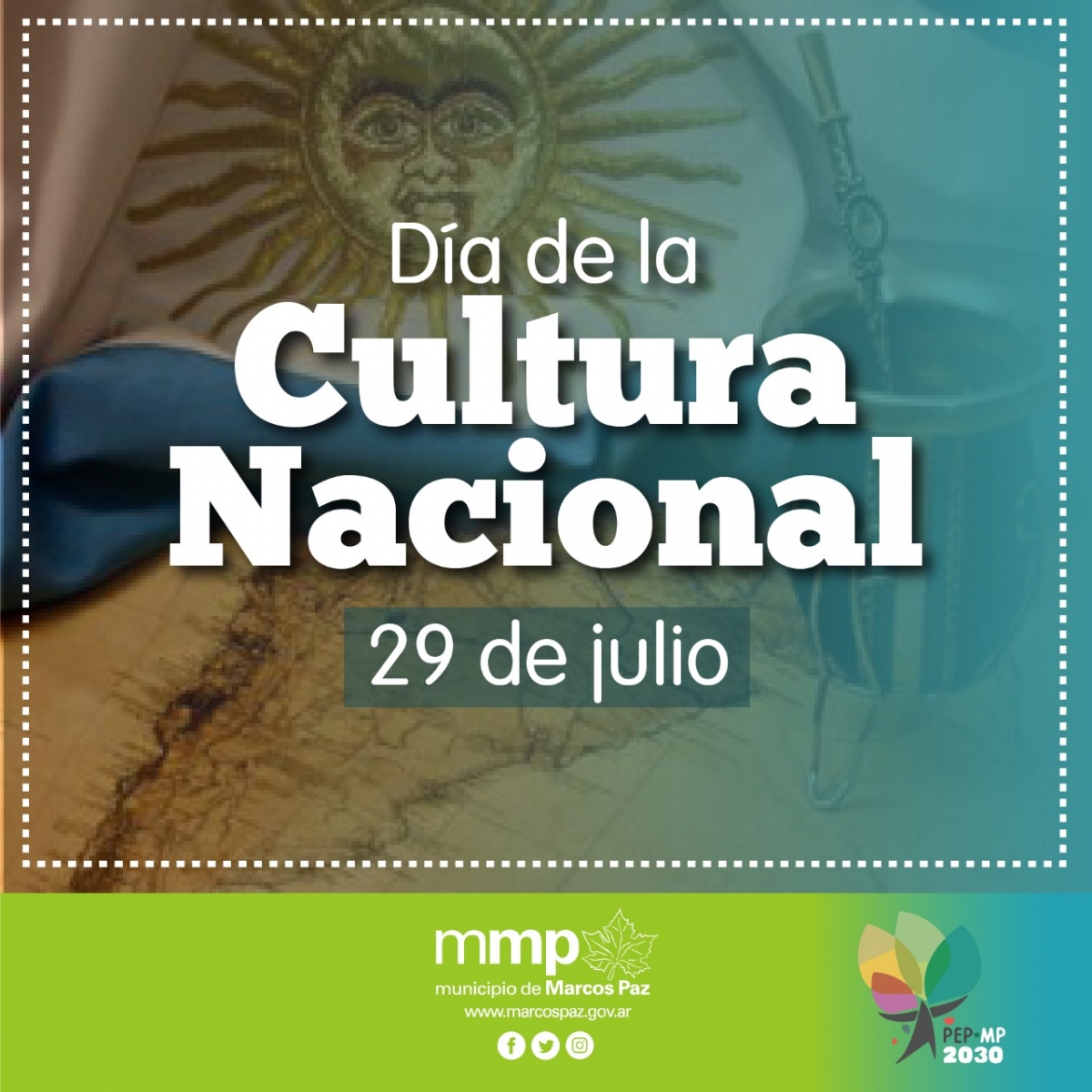 29 de julio: Día de la Cultura Nacional.