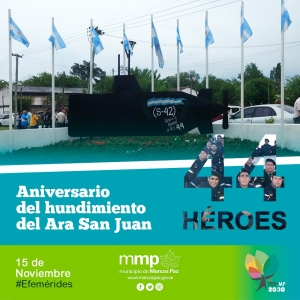 15 de Noviembre: Aniversario del hundimiento del ARA San Juan.