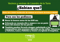 Colaboración vecinal para un mejor servicio de recolección en Lisandro de la Torre