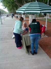 Mesa Preventiva de Salud en la Plaza General San Martín