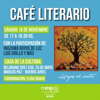 CAFÉ LITERARIO “HOJAS AL VIENTO”