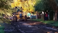 Nivelado y entoscado de Melgar en Gándara y el casco urbano