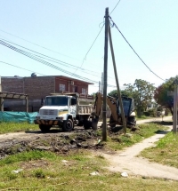 Desagote en la esquina de Carlos Gardel y El Mate en La Loma