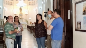 Entrega de apoyo económico a la Iglesia San Marcos Evangelista