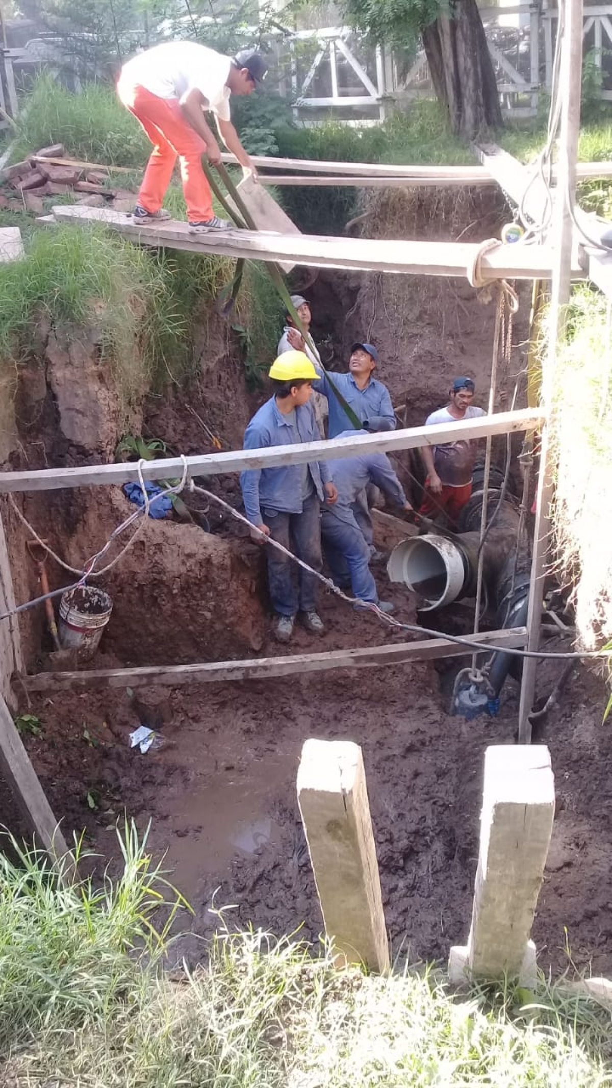 Absa trabajó en la conexión de la red de agua potable