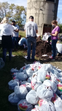 Organización de donaciones para comedores.