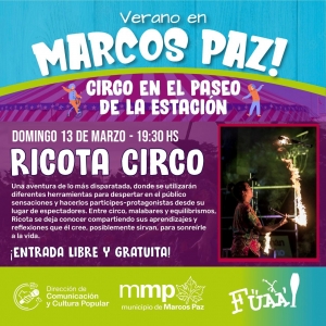 Circo en el Paseo de la Estación