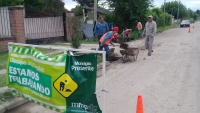 Trabajos de zanjeo en El Prado