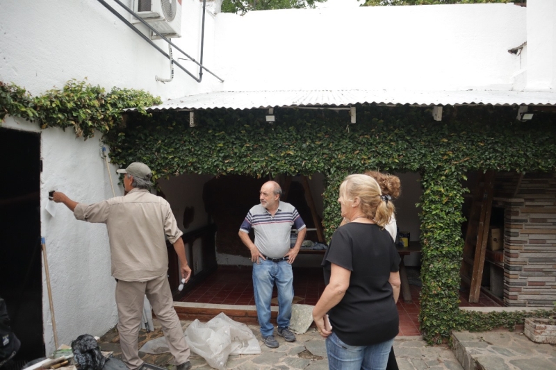 El intendente recorre las obras de remodelación en la Casa de la Cancillería