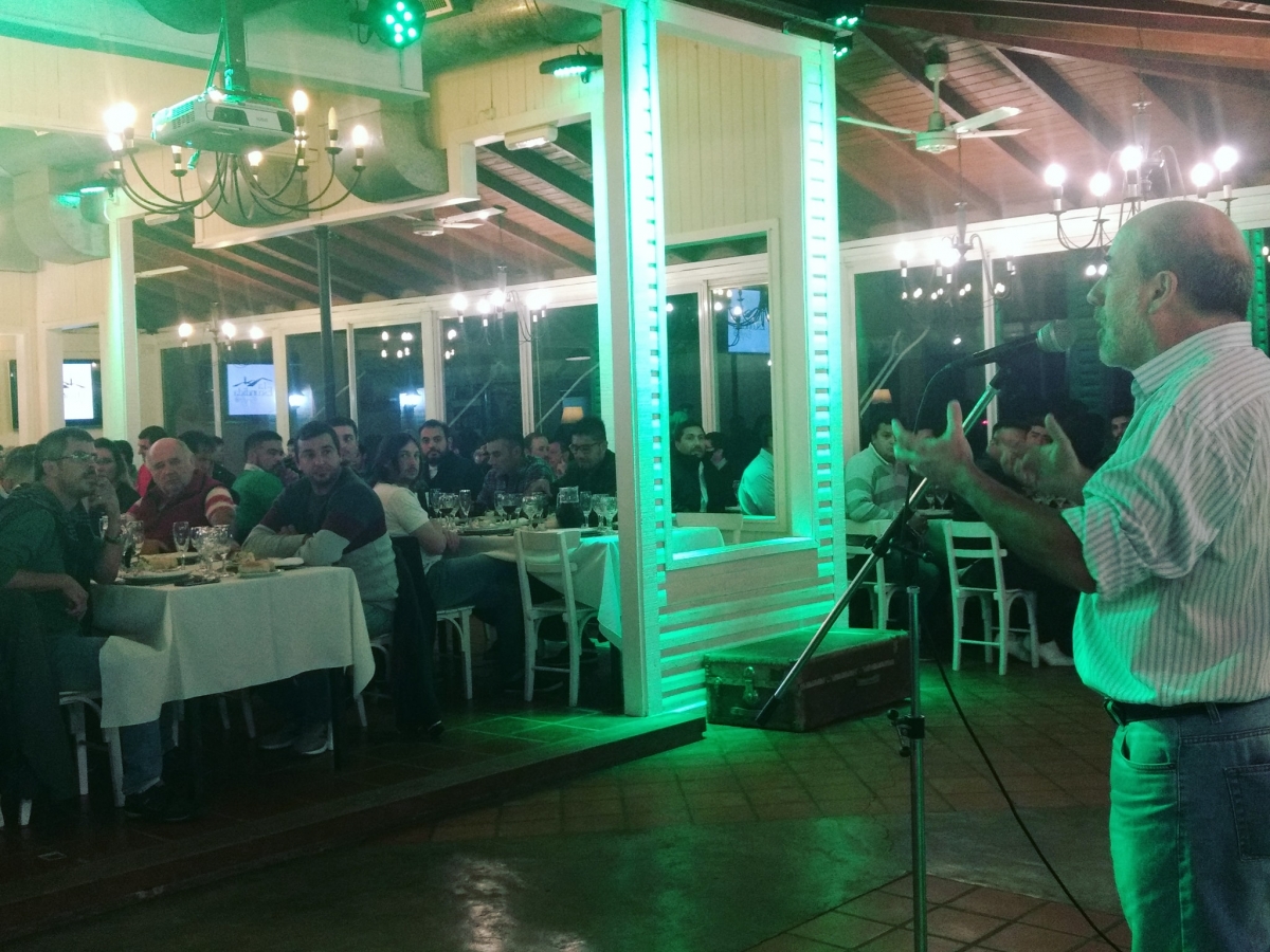 Cena agasajo en la estancia La Escondida a representantes de los gremios