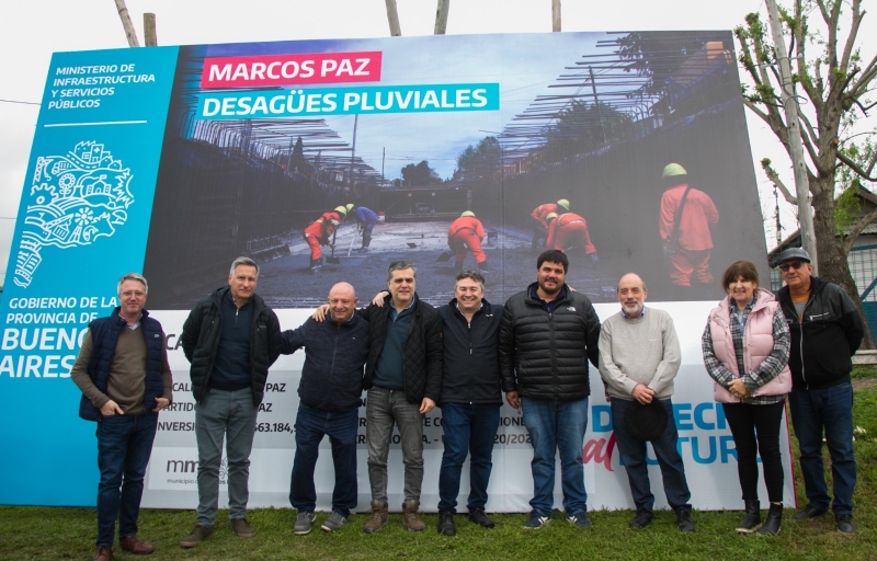 Puesta en marcha del entubamiento del Canal Rivadavia Sur y la construcción de la bicisenda