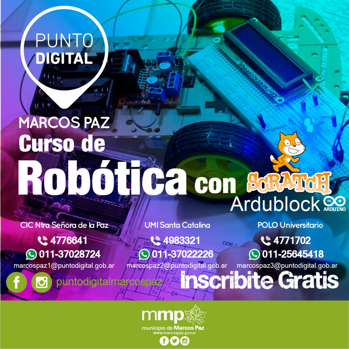 Cursos de Robótica para diferentes edades en el Punto Digital