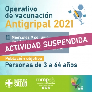 Actividad suspendida