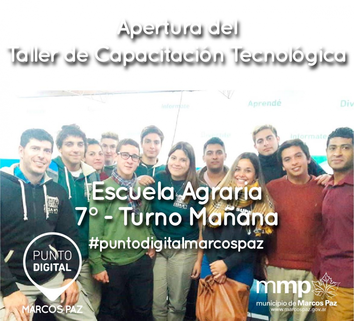 La Escuela Agraria, en las Capacitaciones Tecnológicas del Punto Digital