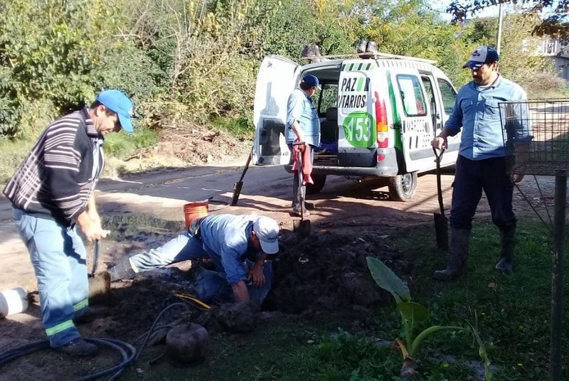 Más reparaciones de pérdidas de agua ante reclamos vecinales