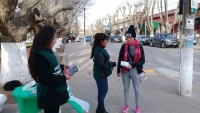 Mesa Preventiva de Salud en la plaza San Martín