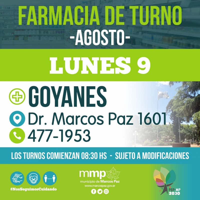 #Farmacia de turno