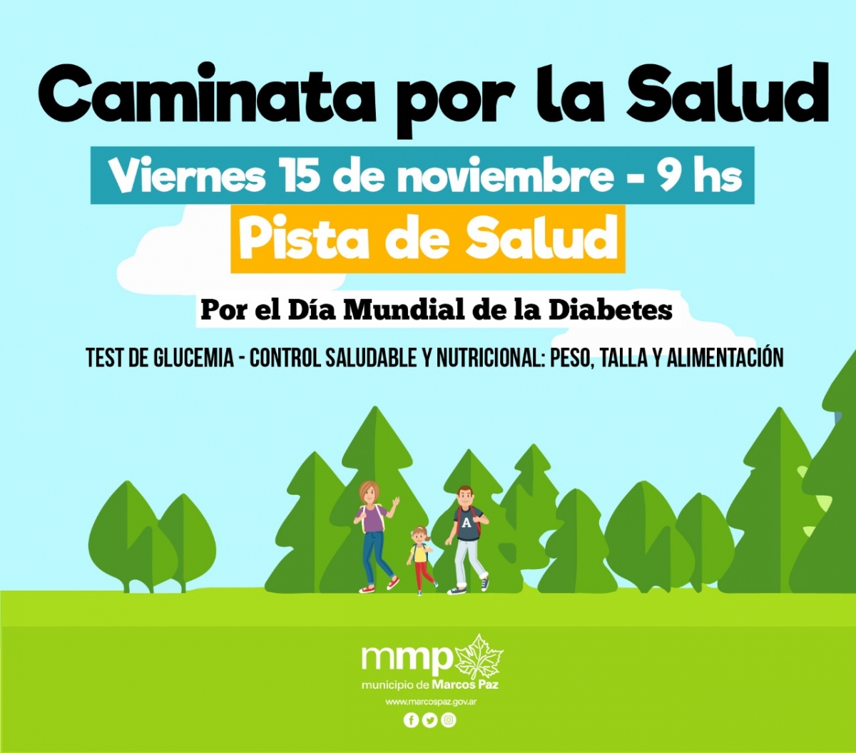 Caminata por la Salud con motivo del Día Mundial de la Diabetes