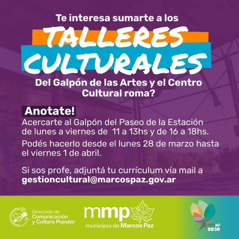 Talleres culturales