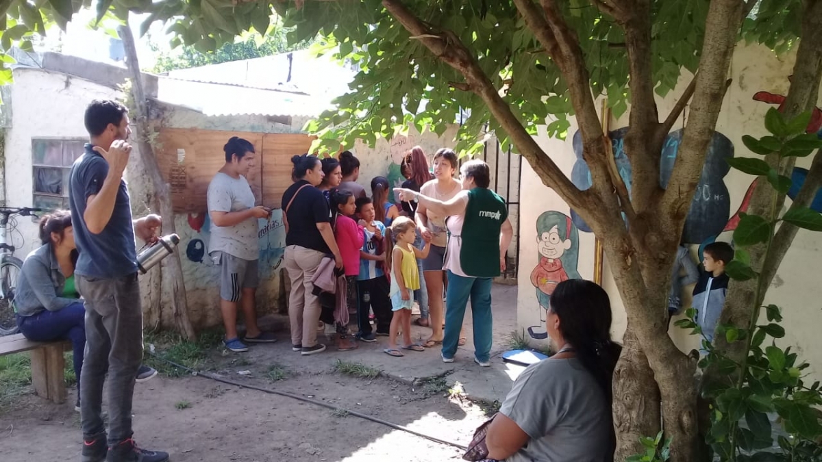 Posta Sanitaria en el barrio Martín Fierro