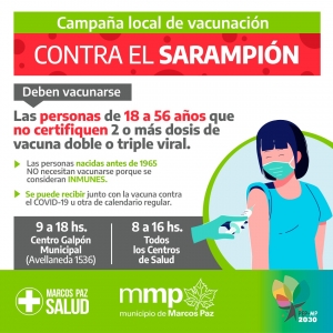 Campaña local de vacunación contra el Sarampión