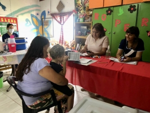 Posta Sanitaria en el barrio Santa María