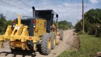 Nivelado de la calle Mármol en San Marcos