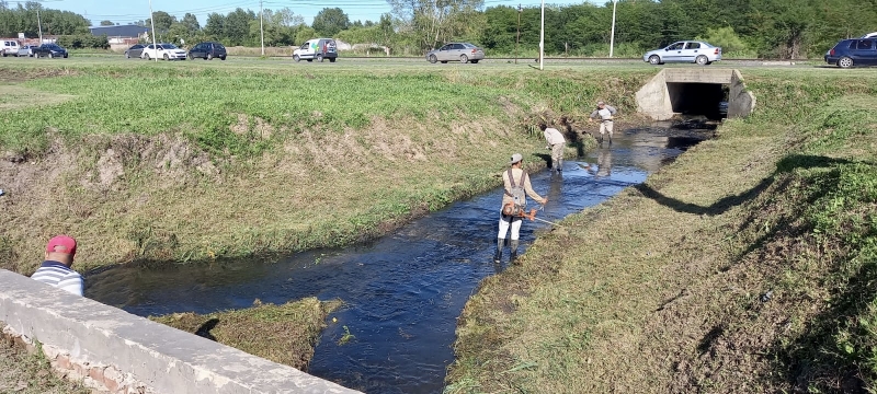 Limpieza del arroyo La Pantanosa