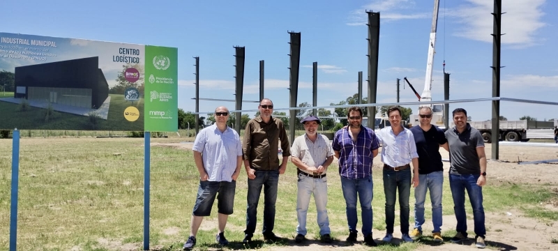 Ya comenzó la construcción de la Nave Industrial Municipal