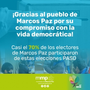 ¡Gracias al pueblo de Marcos Paz!