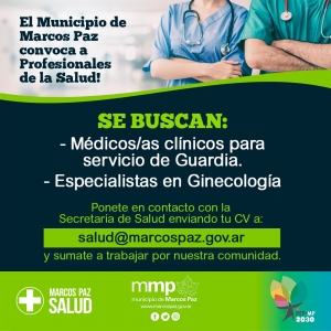 Sumate al Equipo de Salud