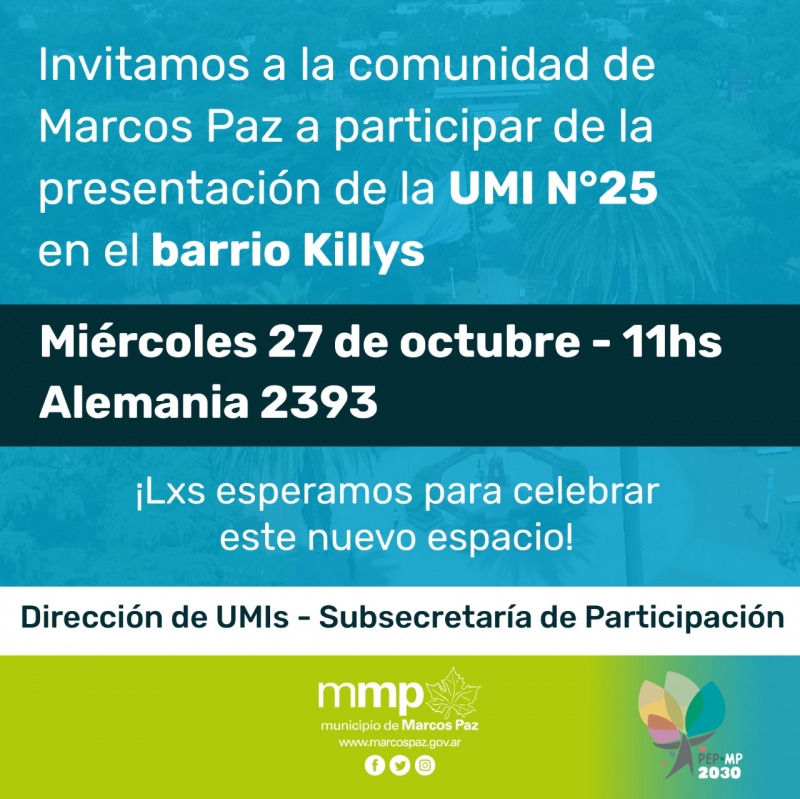 Presentación de la UMI Nº25 en el barrio el Killys