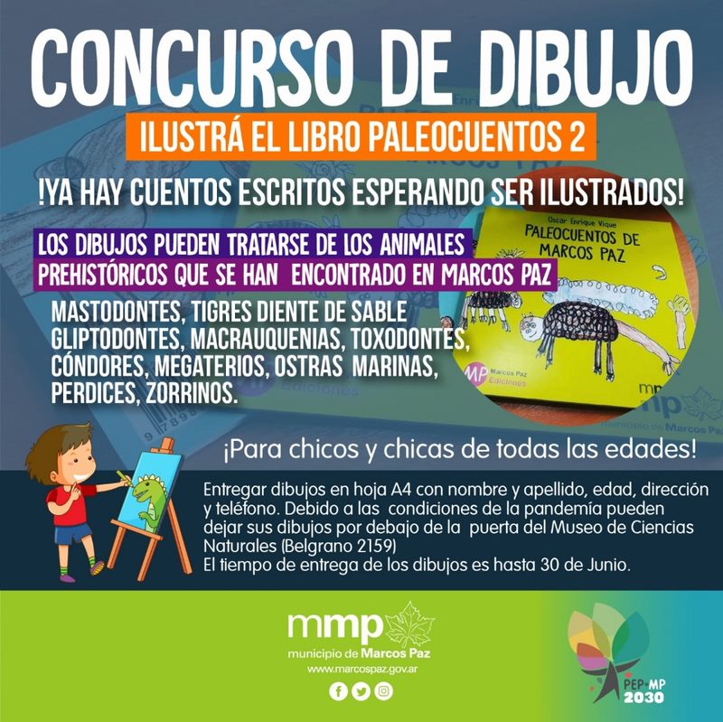 Concurso de dibujo: Ilustrá el libro &quot;Paleocuentos 2&quot;.