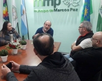 Reunión del intendente Curutchet con la Cámara de Comercio local