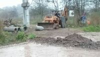 Trabajo hidráulico en calle García